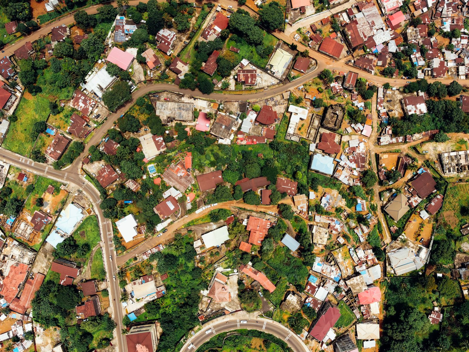 Map-style aerial view of the Knoxville area Sparkle Pane serves