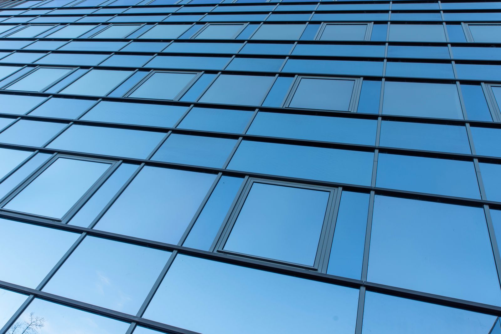 Blue glass frontage on a quarterly route, Bearden